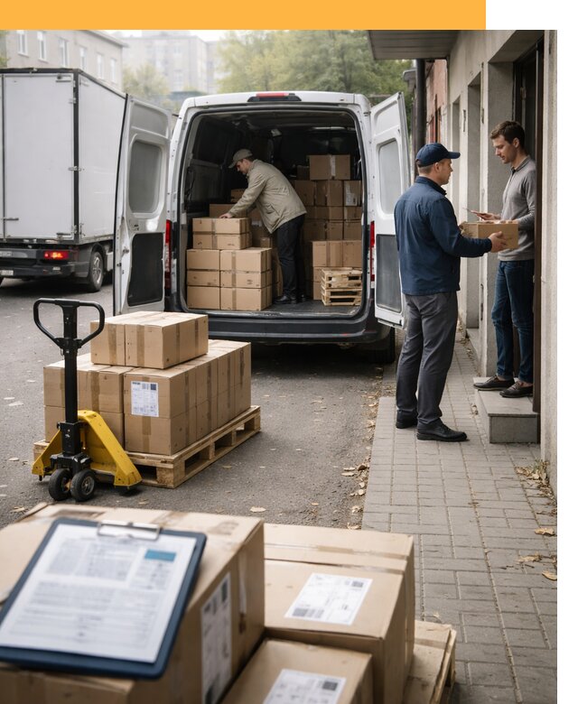 Доставка грузов от двери до двери с таможней от 45500 руб.