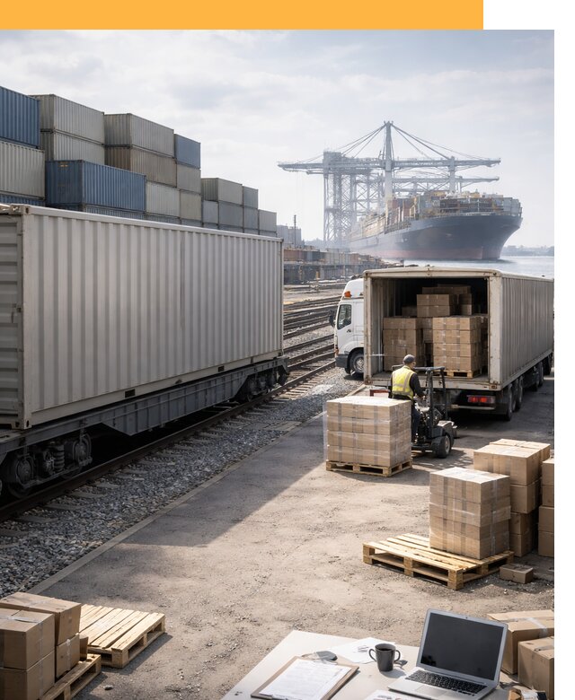 Мультимодальные перевозки грузов по миру от 45500 руб