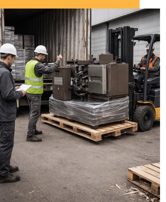 Доставка промышленного оборудования из Европы от 45500