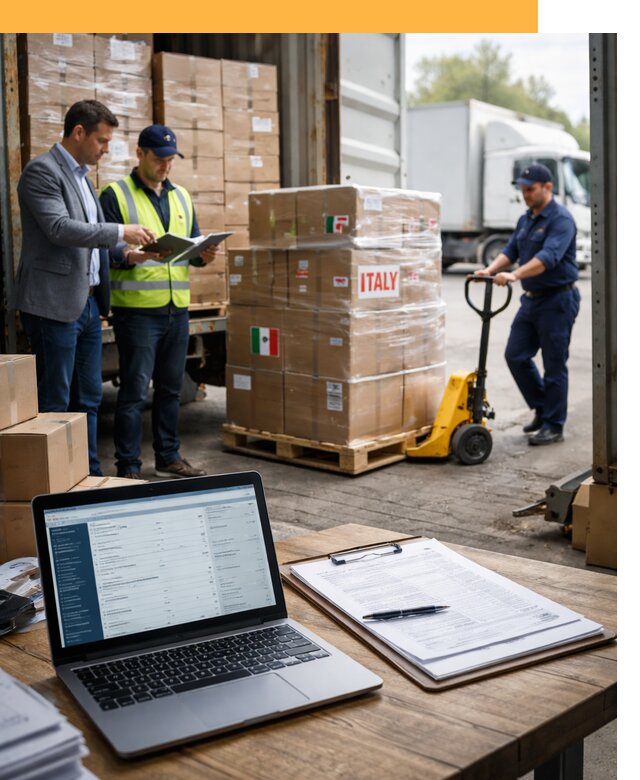 Доставка грузов из Италии: морские и авиаперевозки от 18200