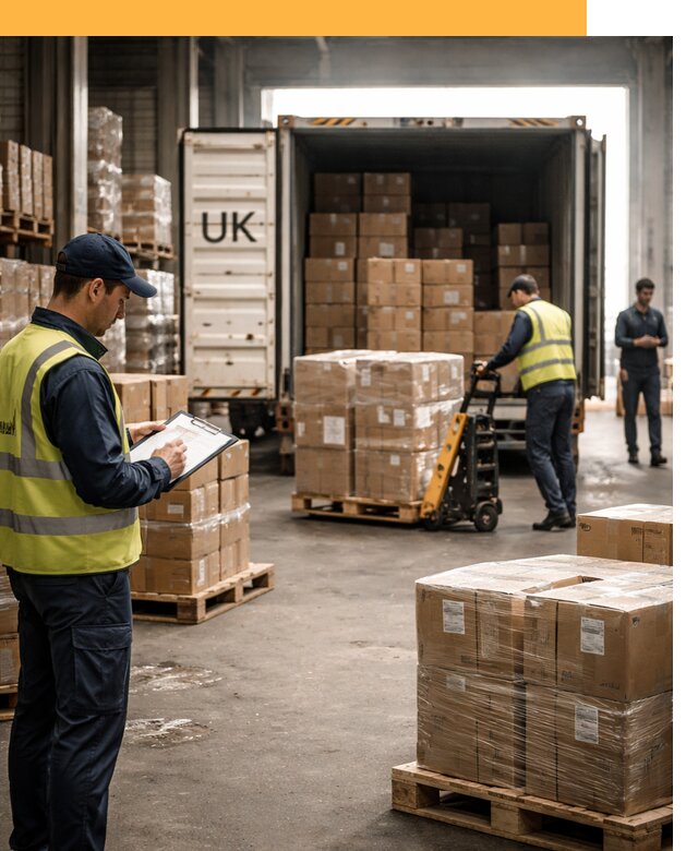 Доставка грузов из Великобритании с таможенным оформлением от 12639