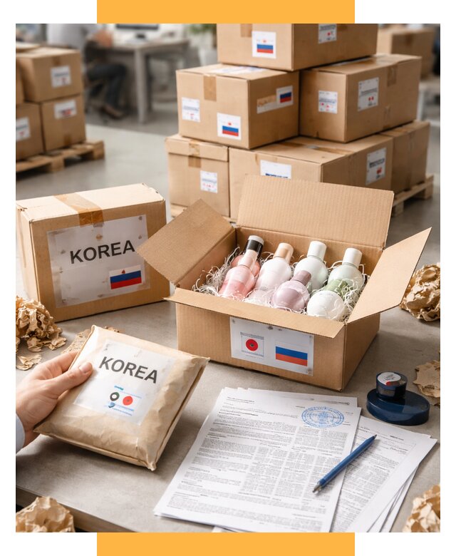 Доставка косметики из Кореи от 8594 р. под ключ | СетСервис-Срд