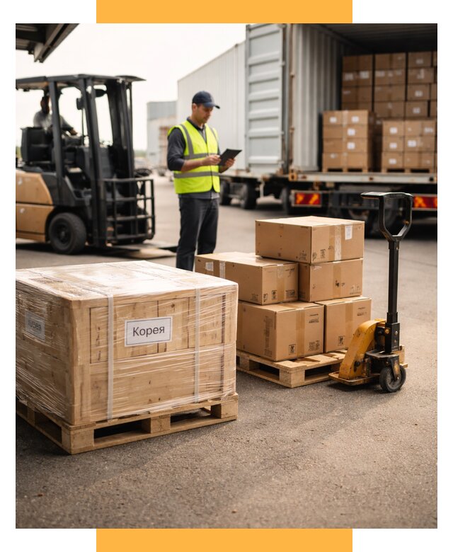 Доставка грузов в Корею из России от 35389 р. | СетСервис-Срд