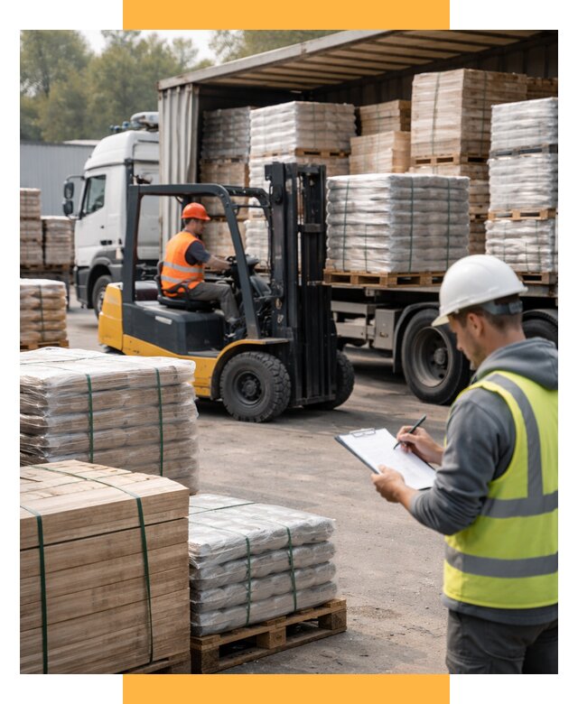 Перевозка строительных материалов от 5561 р. | СетСервис-Срд