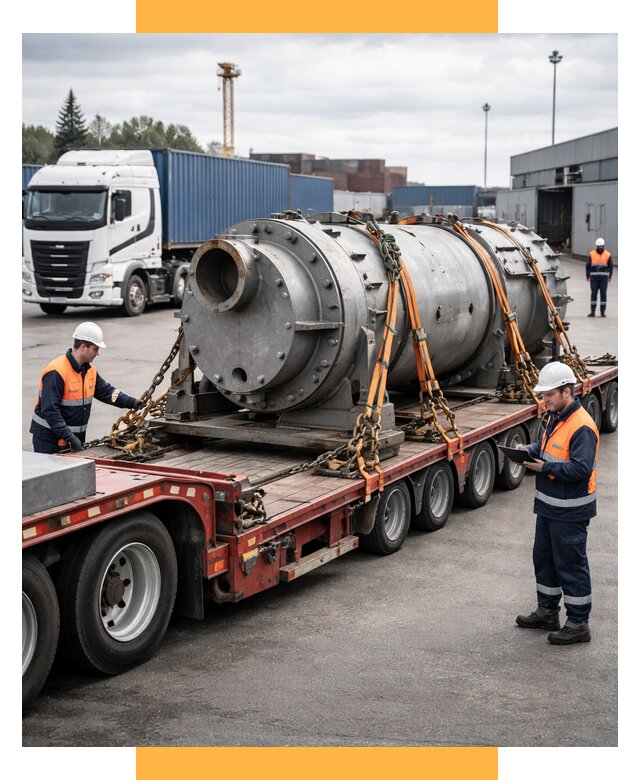 Перевозка тяжеловесных грузов под ключ от 151665 р. | СетСервис-Срд