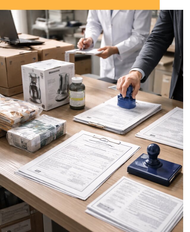 Сертификация импортных товаров от 12133 с таможенным сопровождением